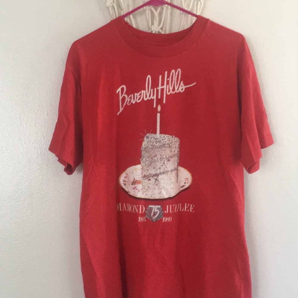 VINTAGE 1989 BEVERLY Hills Dimond Jubile T-shirt